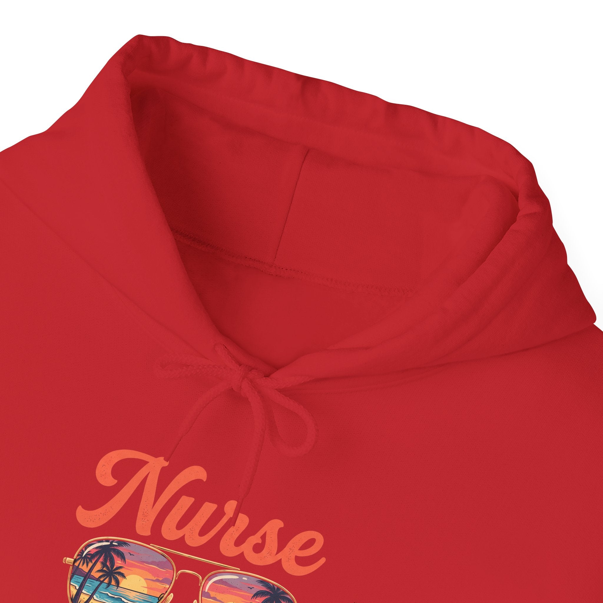 Nurse Off Duty Hoodie — Beach Vacation Nurse Graphic Pullover