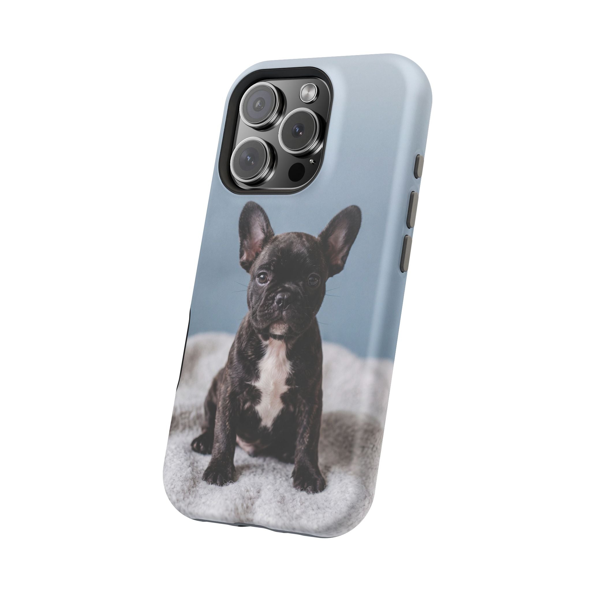 French Bulldog Puppy Phone Case — Impact-Resistant Wireless Charging Cover