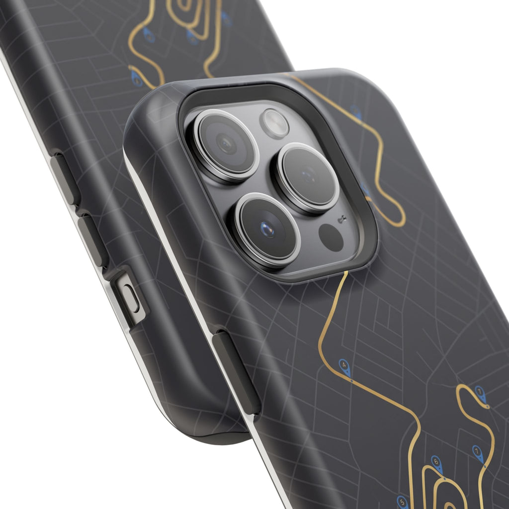 Paramedic/EMT Route Line Phone Case — Magnetic Wireless Charging Cover