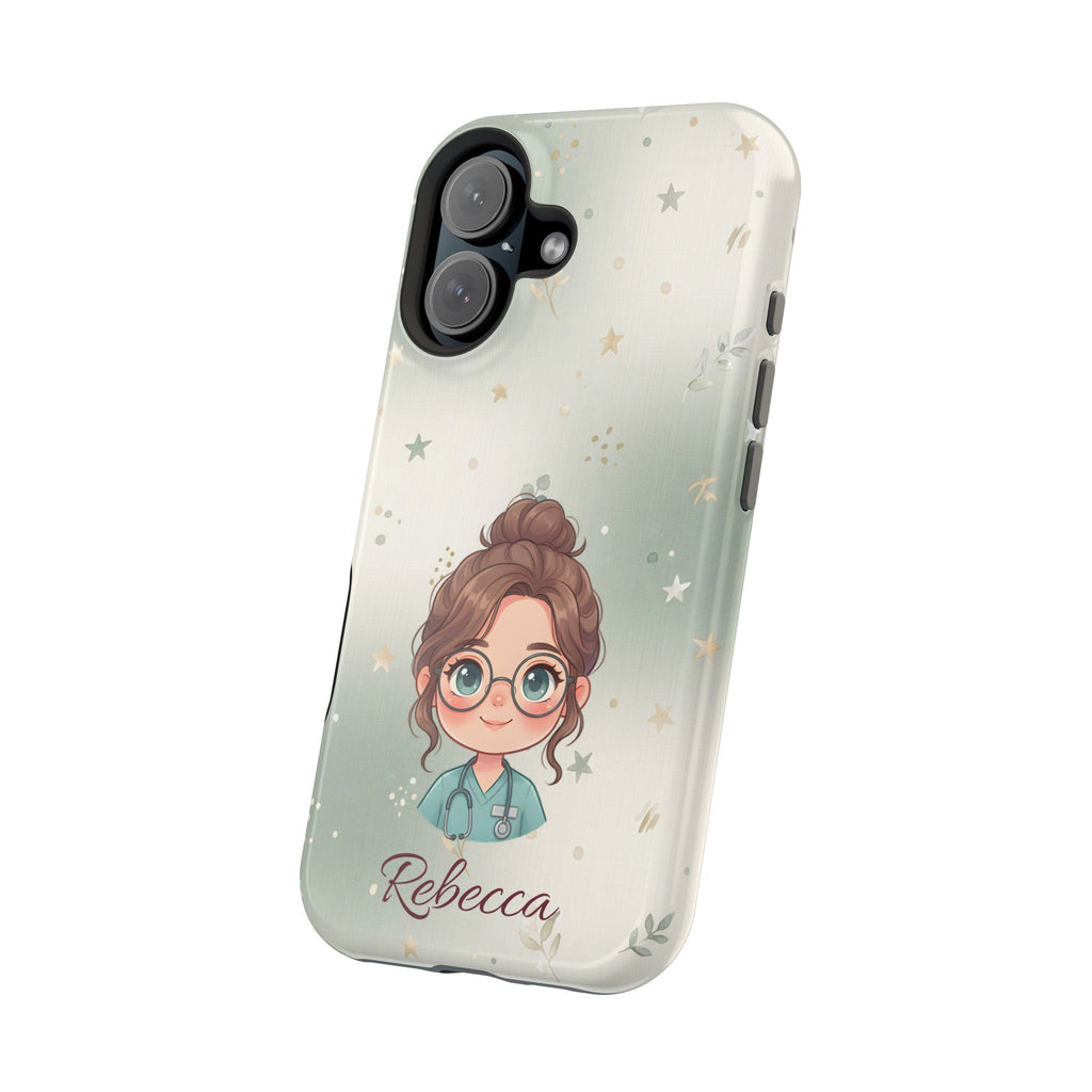 Personalized Starry Nurse Phone Case — Wireless Charging Cover