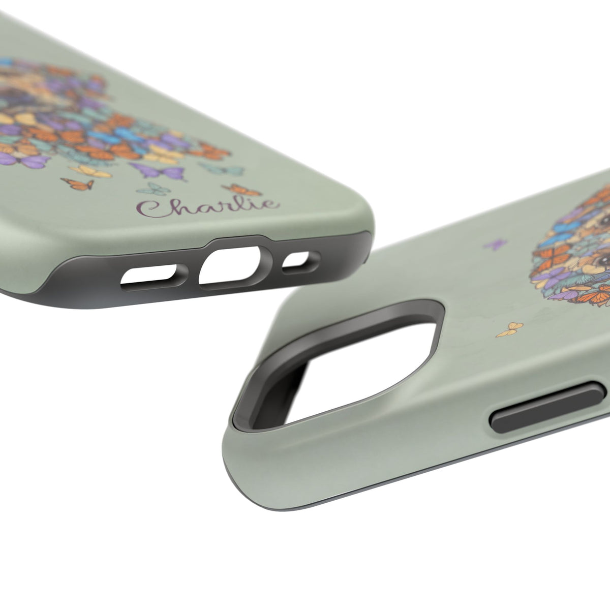 Personalized Butterfly Labrador Phone Case — Tough Magnetic Case with Wireless Charging