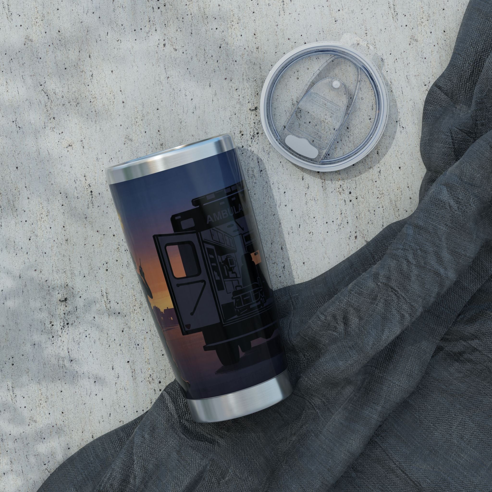 Paramedic/EMT 20oz Tumbler – Female Paramedic Silhouette Design