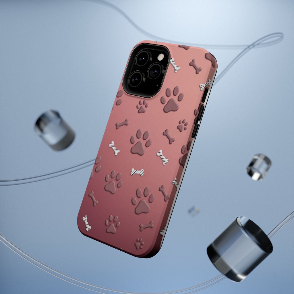 Paws & Bones Phone Case — Impact-Resistant Wireless Charging Cover