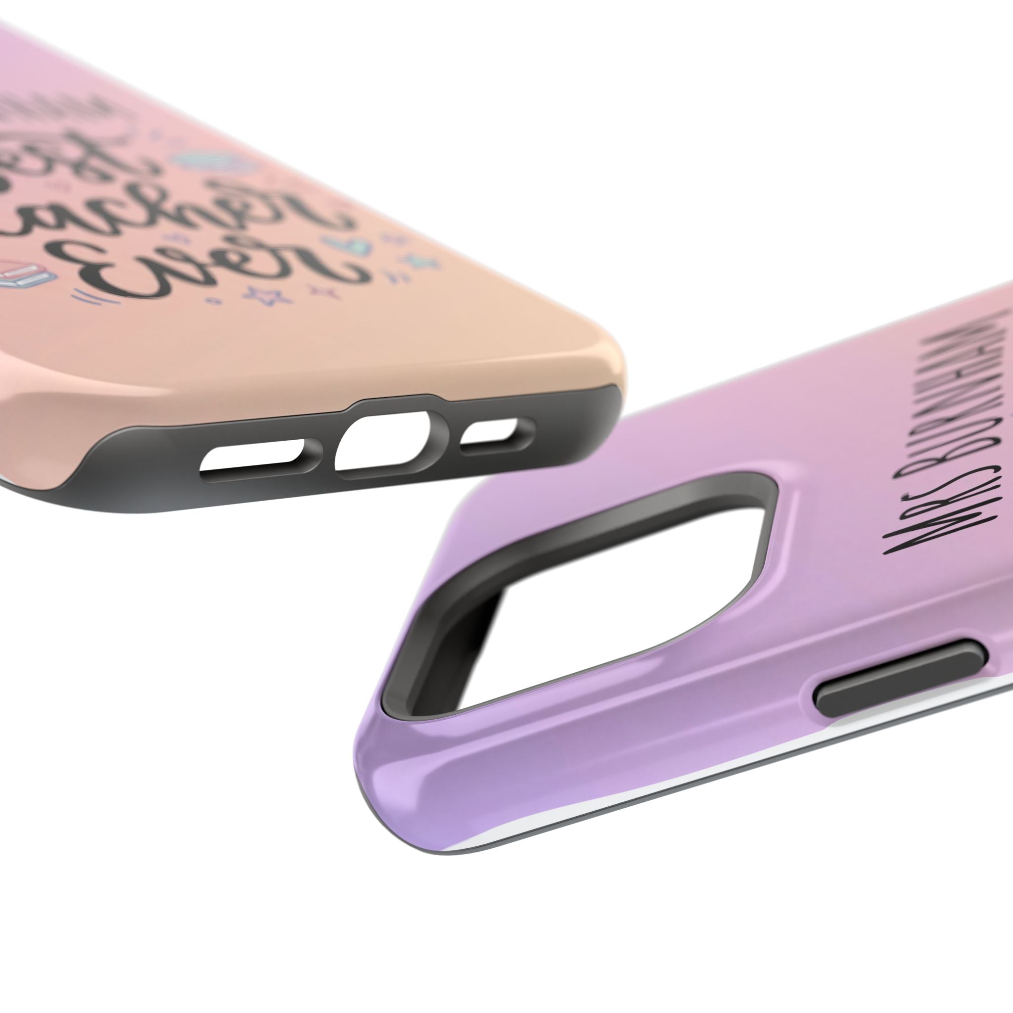 Best Teacher Ever Personalized Phone Case — Wireless Charging Cover