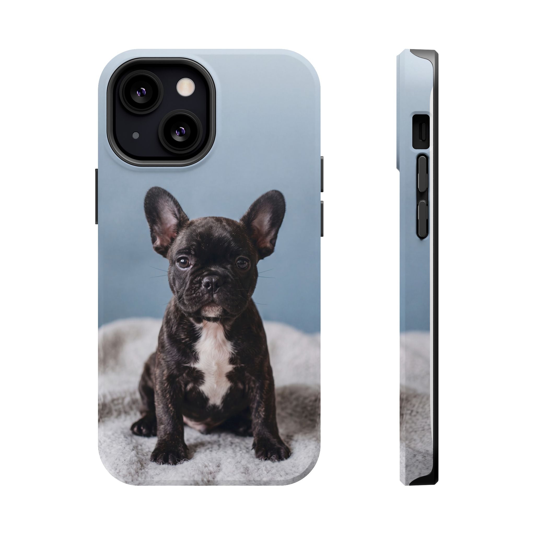 French Bulldog Puppy Phone Case — Impact-Resistant Wireless Charging Cover