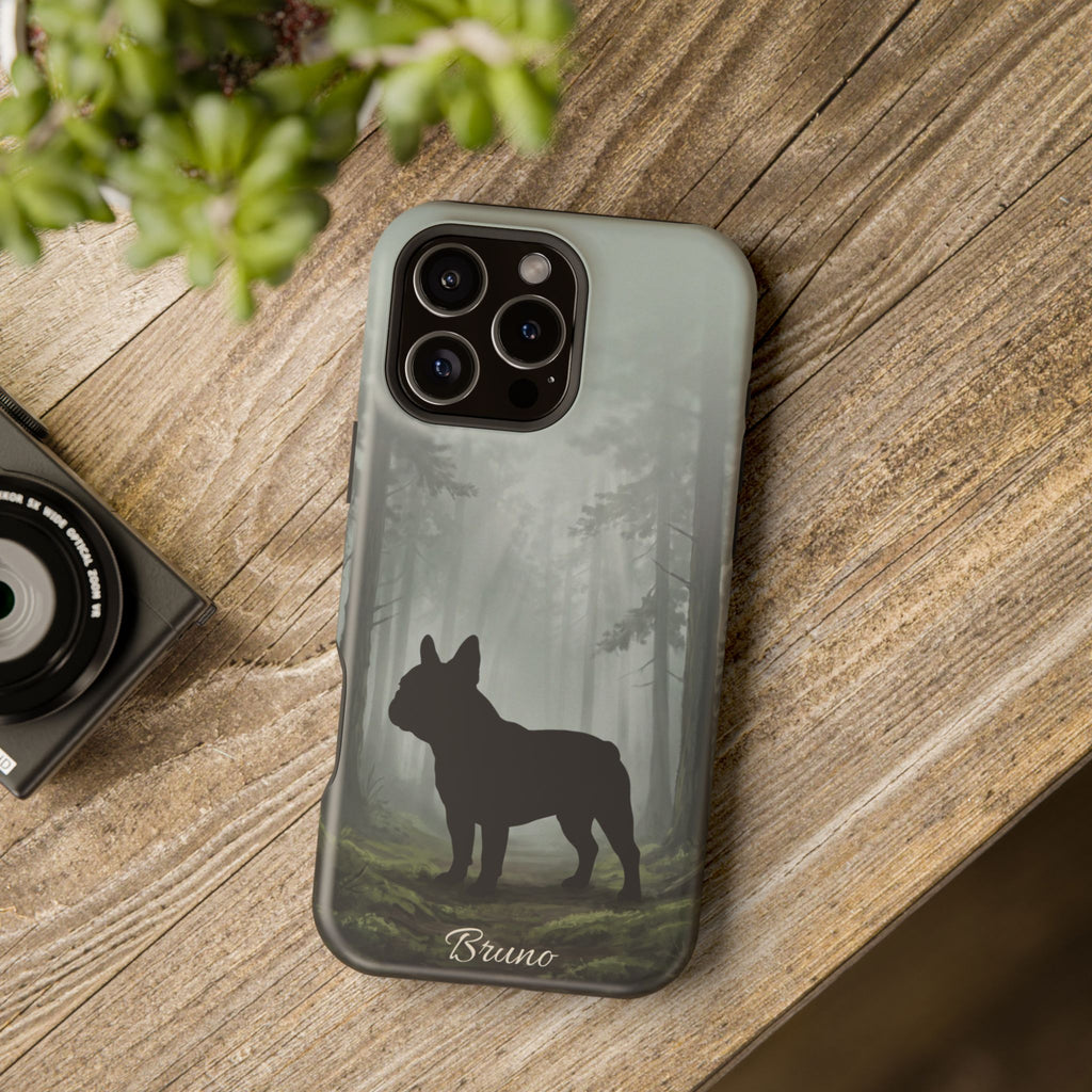 Personalized French Bulldog Misty Forest Phone Case — Wireless Charging Cover