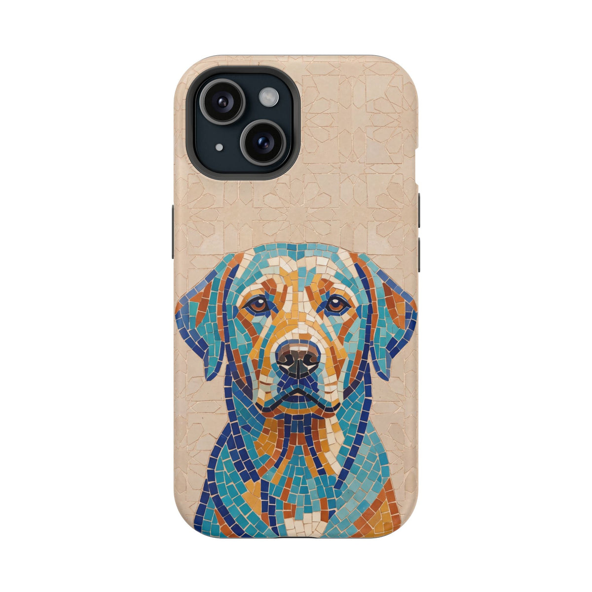 Colorful Labrador Art Phone Case — Tough Magnetic Case with Wireless Charging