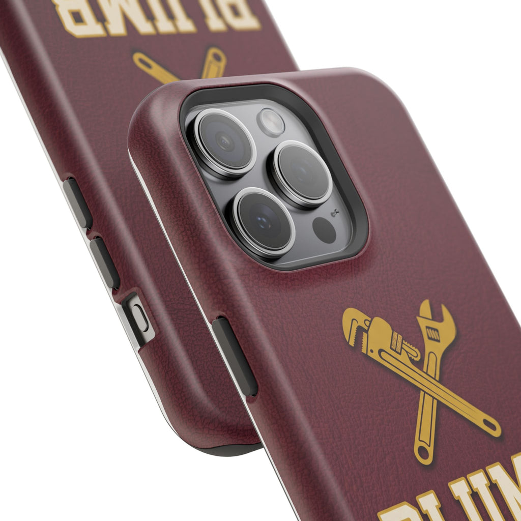 Plumb. Proud. Phone Case — Crossed Wrenches Wireless Charging Cover