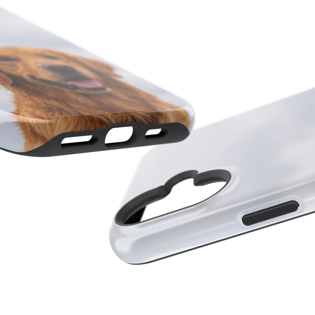 Golden Retriever Phone Case — Impact-Resistant Wireless Charging Cover