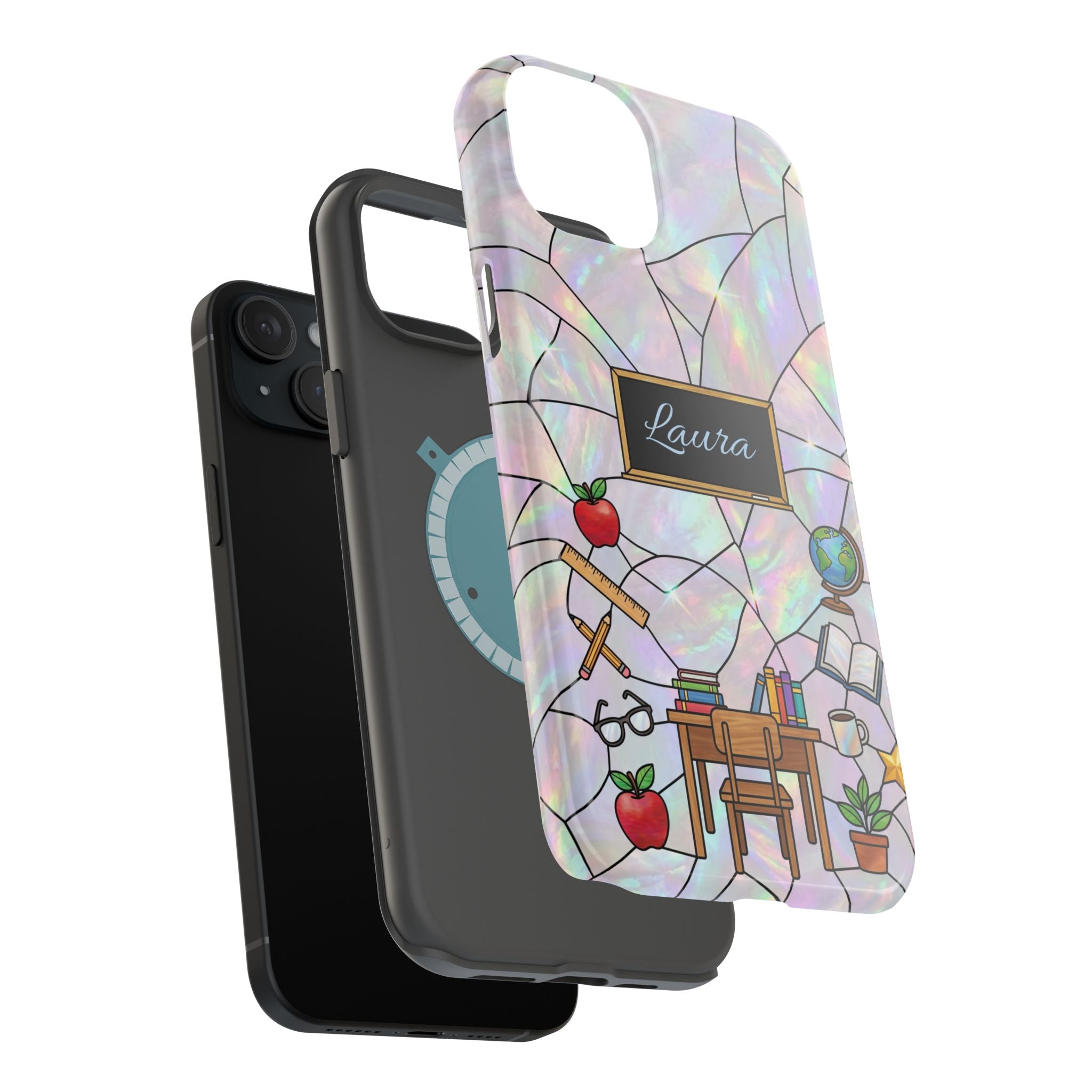 Personalized Teacher Phone Case — Impact-Resistant Wireless Charging Cover
