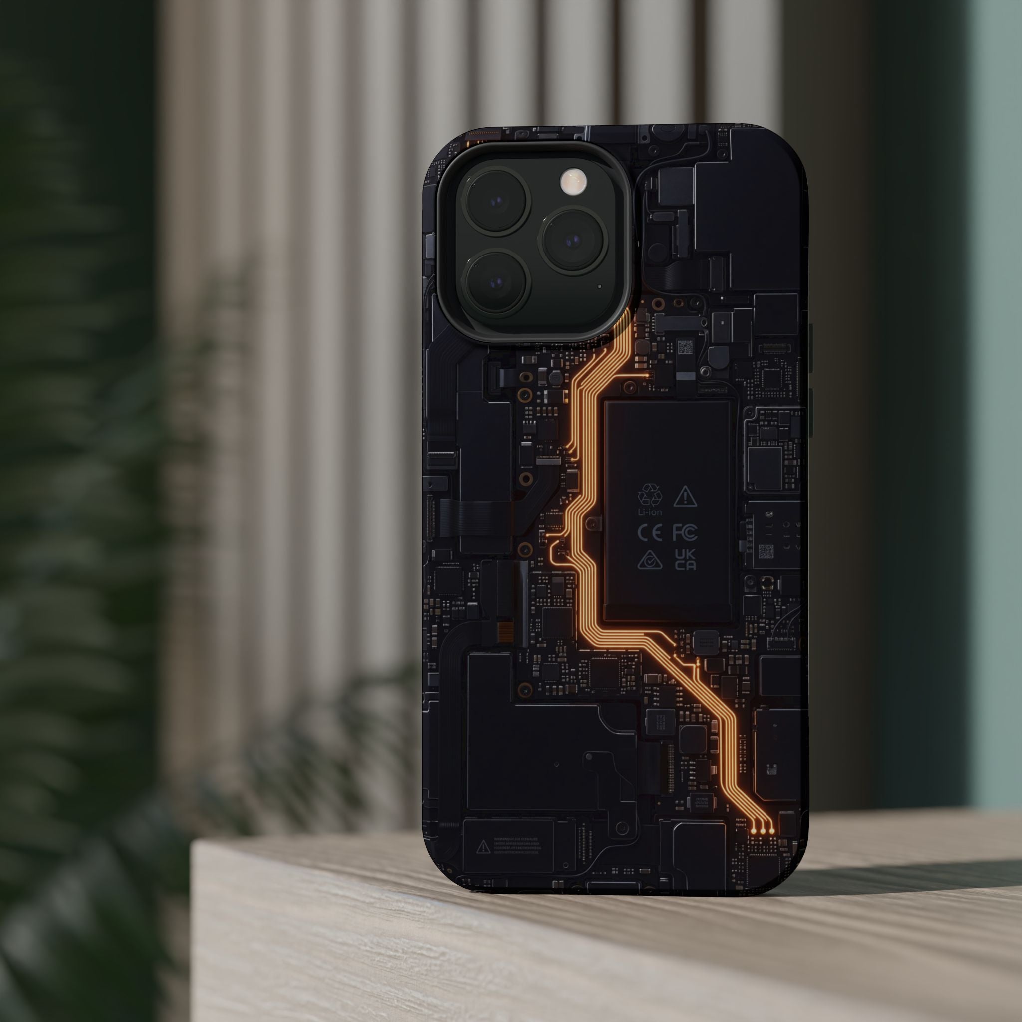 Electrician Circuit Bolt Phone Case — Impact-Resistant Wireless Charging Cover