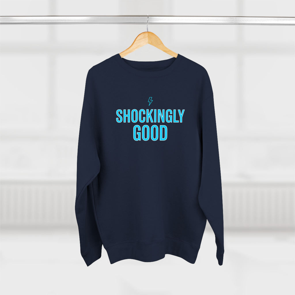 Shockingly Good Electrician Sweatshirt | Funny Electrician Gift Crewneck