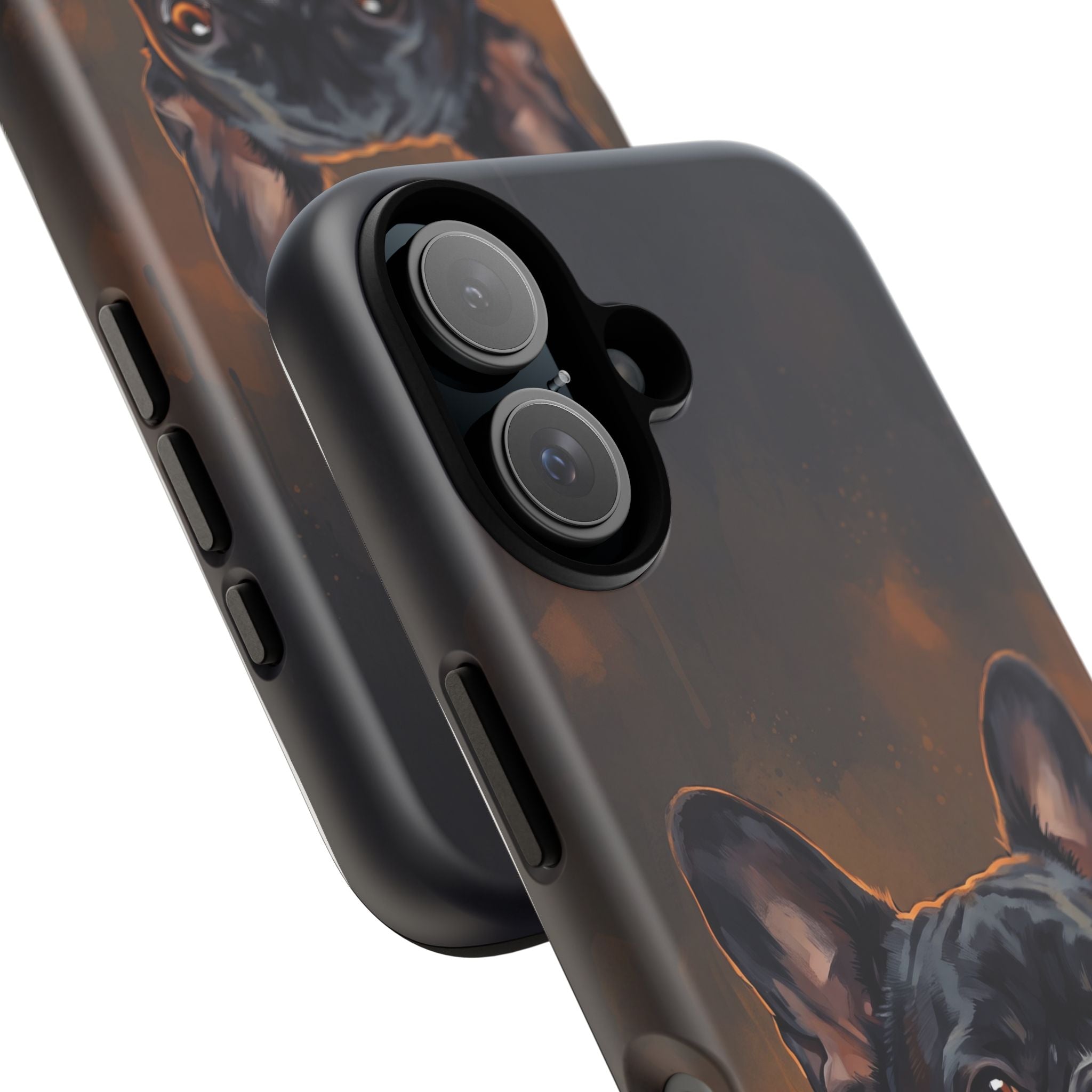 Moody French Bulldog Portrait Phone Case | Dramatic Studio Photography Style | iPhone & Samsung