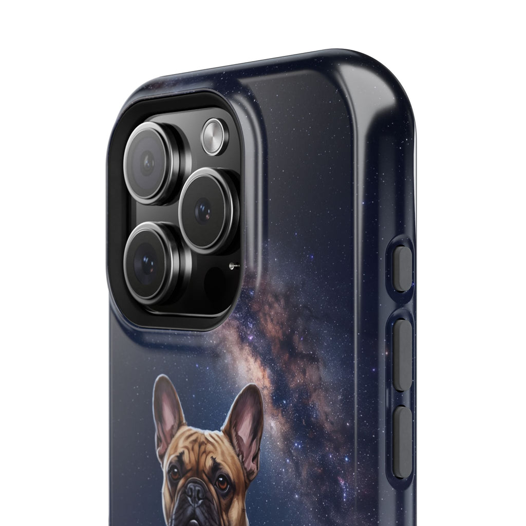 Personalized French Bulldog Starry Night Sky Phone Case — Wireless Charging Cover