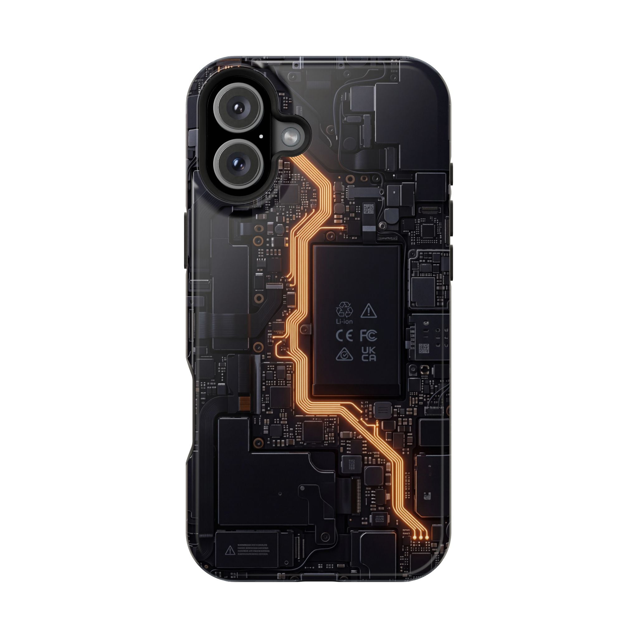 Electrician Circuit Bolt Phone Case — Impact-Resistant Wireless Charging Cover