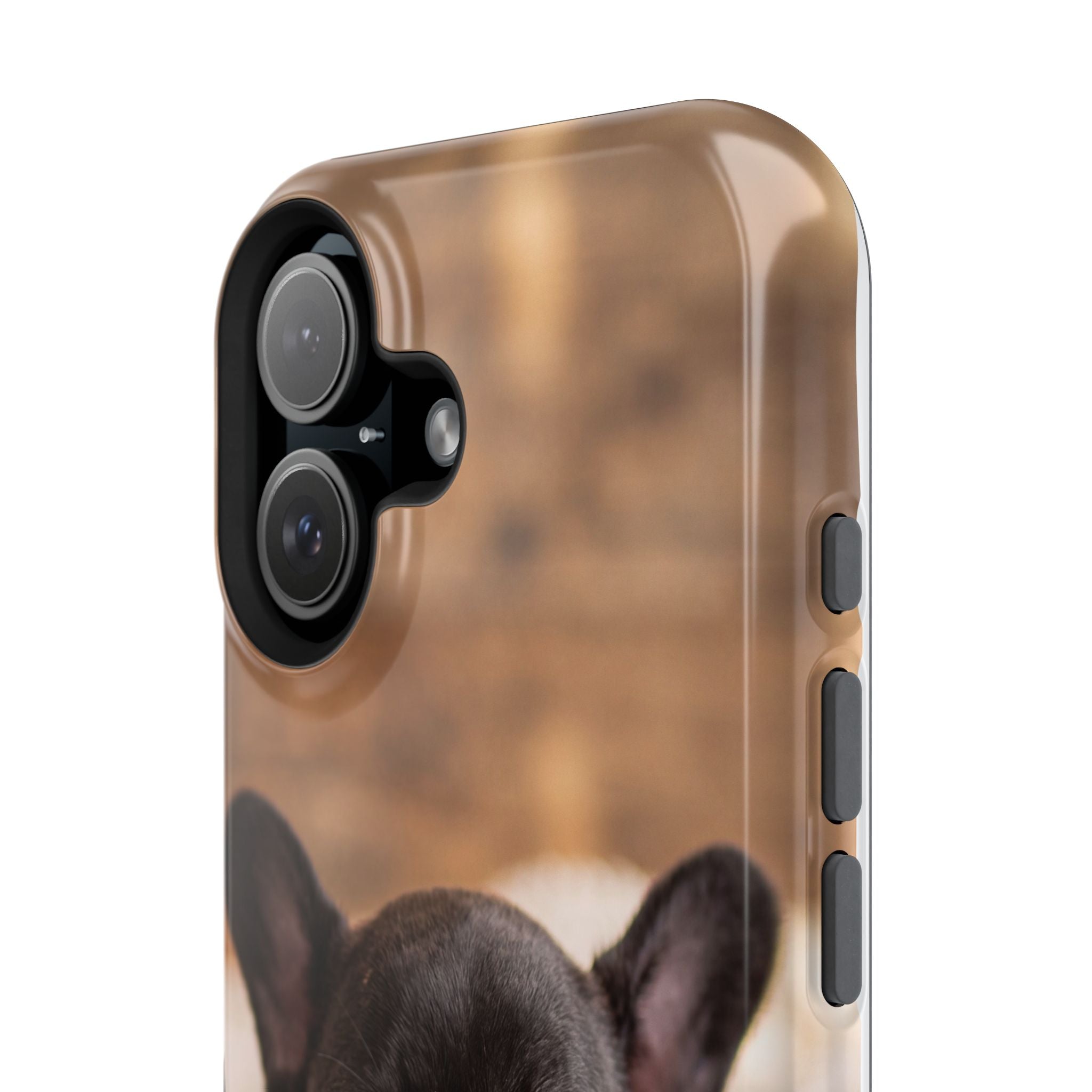 Sleepy French Bulldog Phone Case — Impact-Resistant Wireless Charging Cover