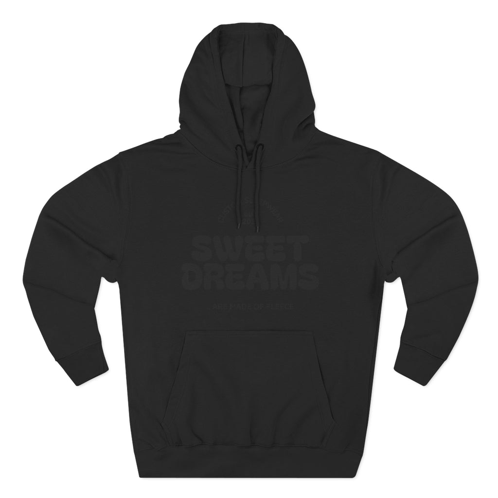 Sweet Dreams Hoodie — Cozy Fleece Pullover with Retro Script