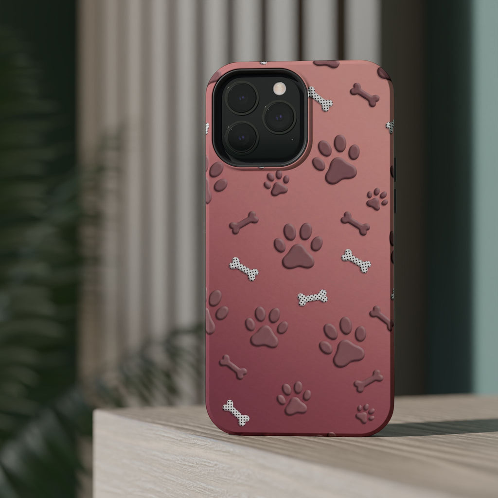 Paws & Bones Phone Case — Impact-Resistant Wireless Charging Cover