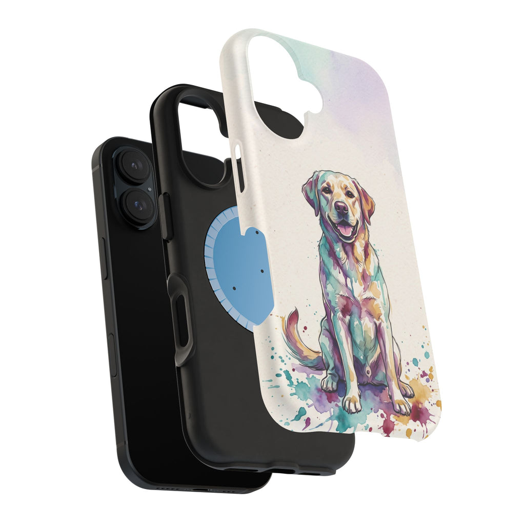 Watercolor Labrador Phone Case — Tough Magnetic Case with Wireless Charging