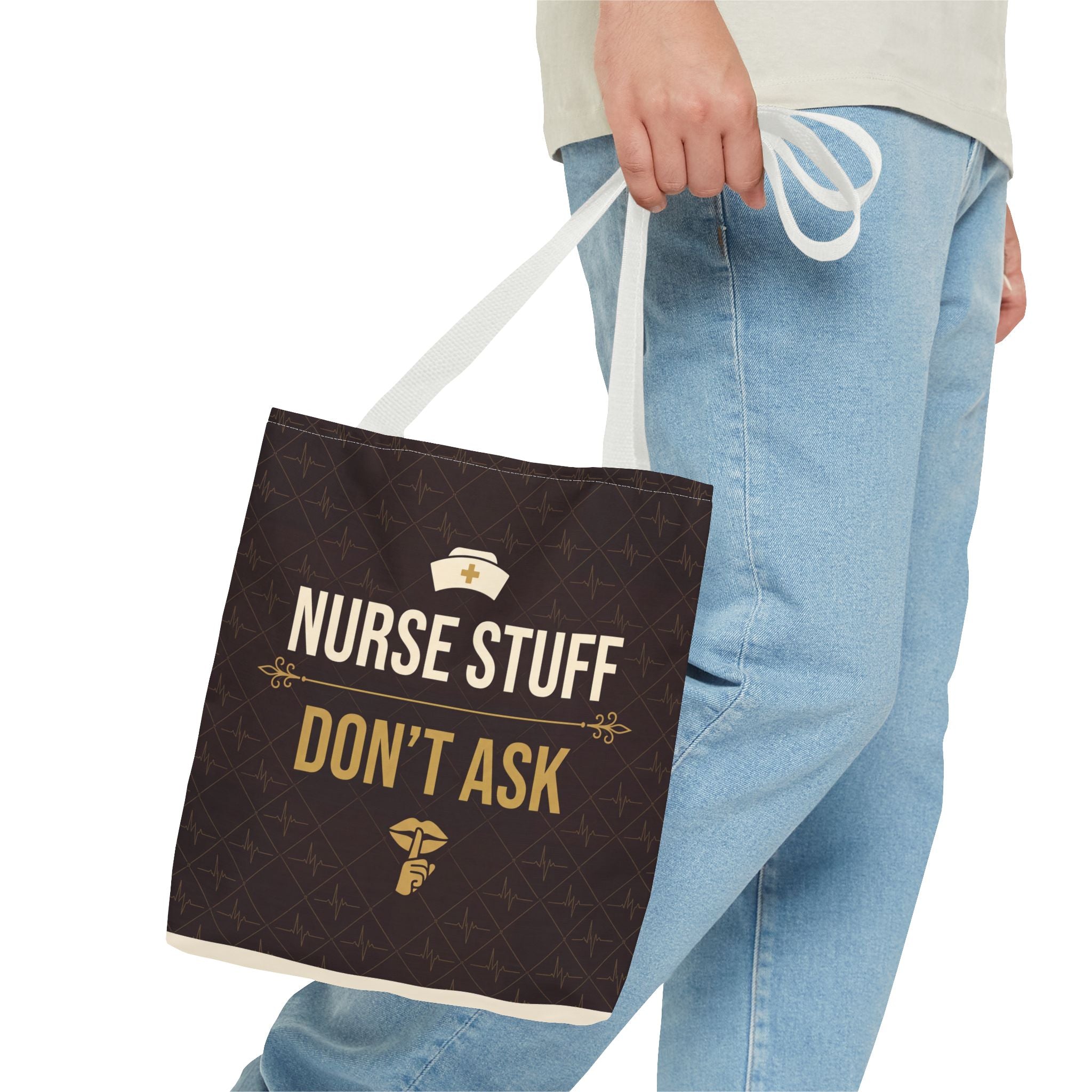 Nurse Stuff Don't Ask Tote | Funny Nurse Gift Tote Bag | Nurse Humour Appreciation Gift | Premium Polyester Carry-All