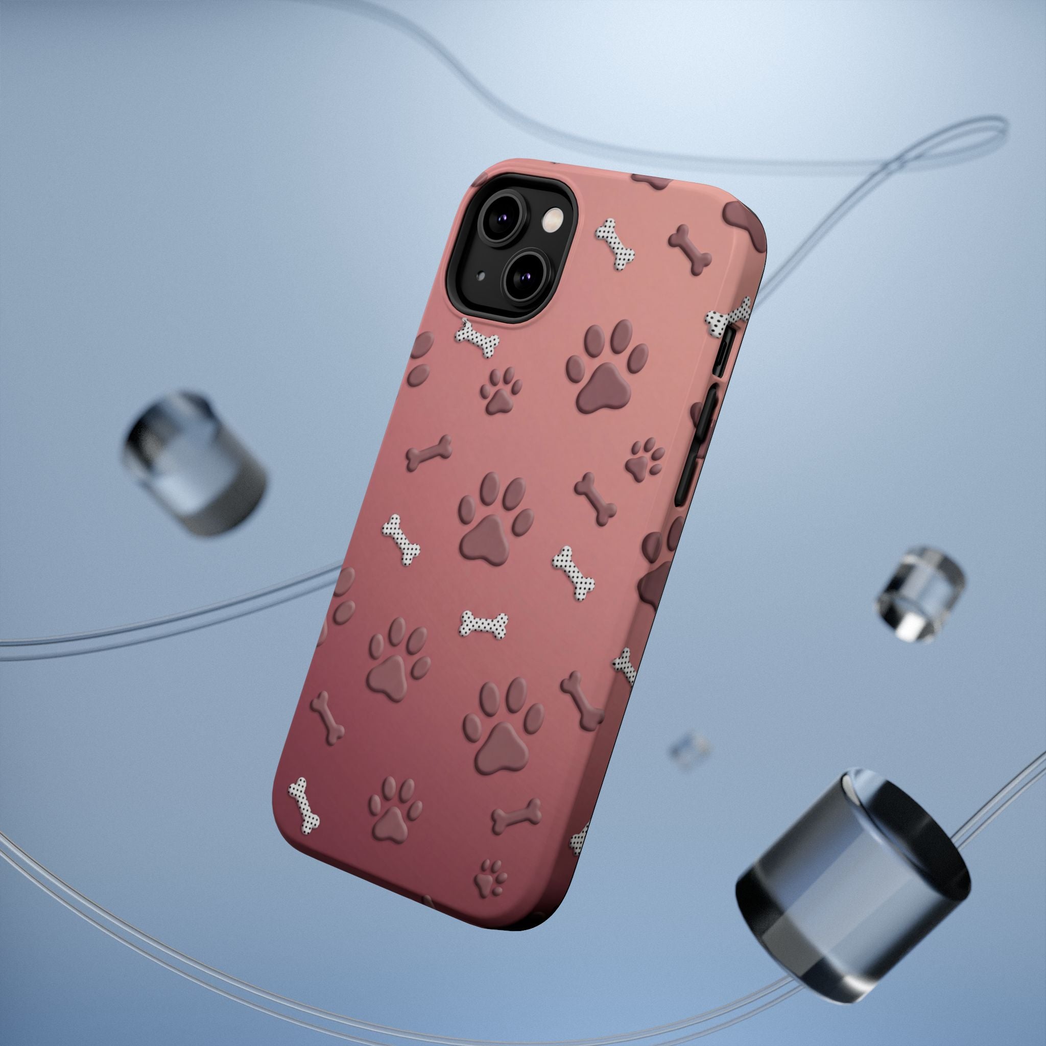 Paws & Bones Phone Case — Impact-Resistant Wireless Charging Cover