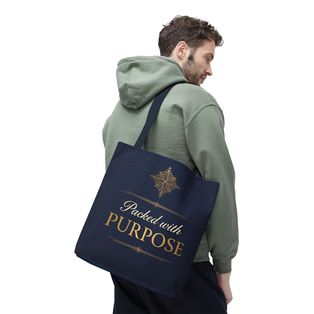 Packed with Purpose Tote | Inspirational Nurse Gift Tote Bag | Healthcare Worker Appreciation Gift | Premium Polyester Carry-All