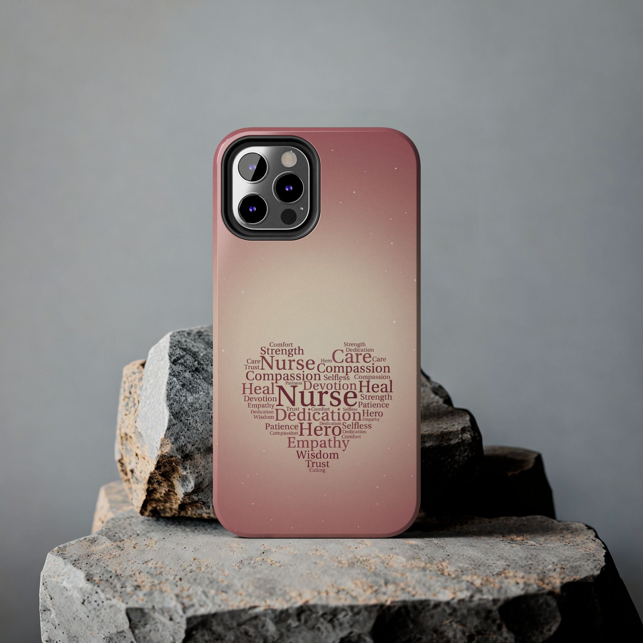 Nurse Heart Word Cloud Phone Case | iPhone & Samsung Galaxy series
