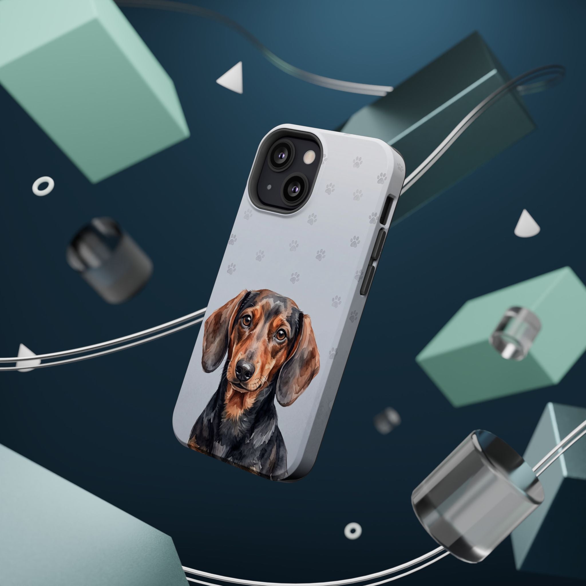 Dachshund Phone Case — Impact-Resistant Wireless Charging Cover