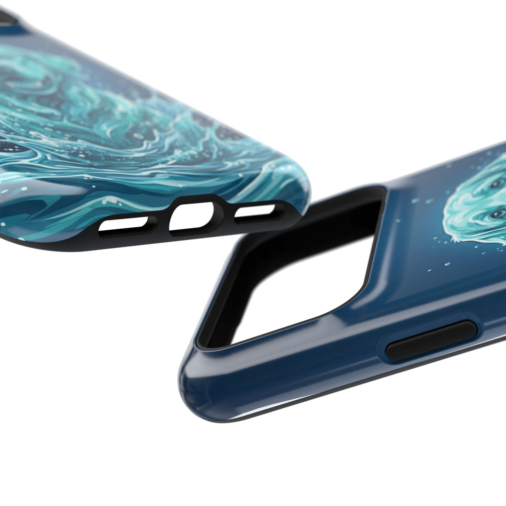 Water Splash Labrador Phone Case — Tough Magnetic Case with Wireless Charging
