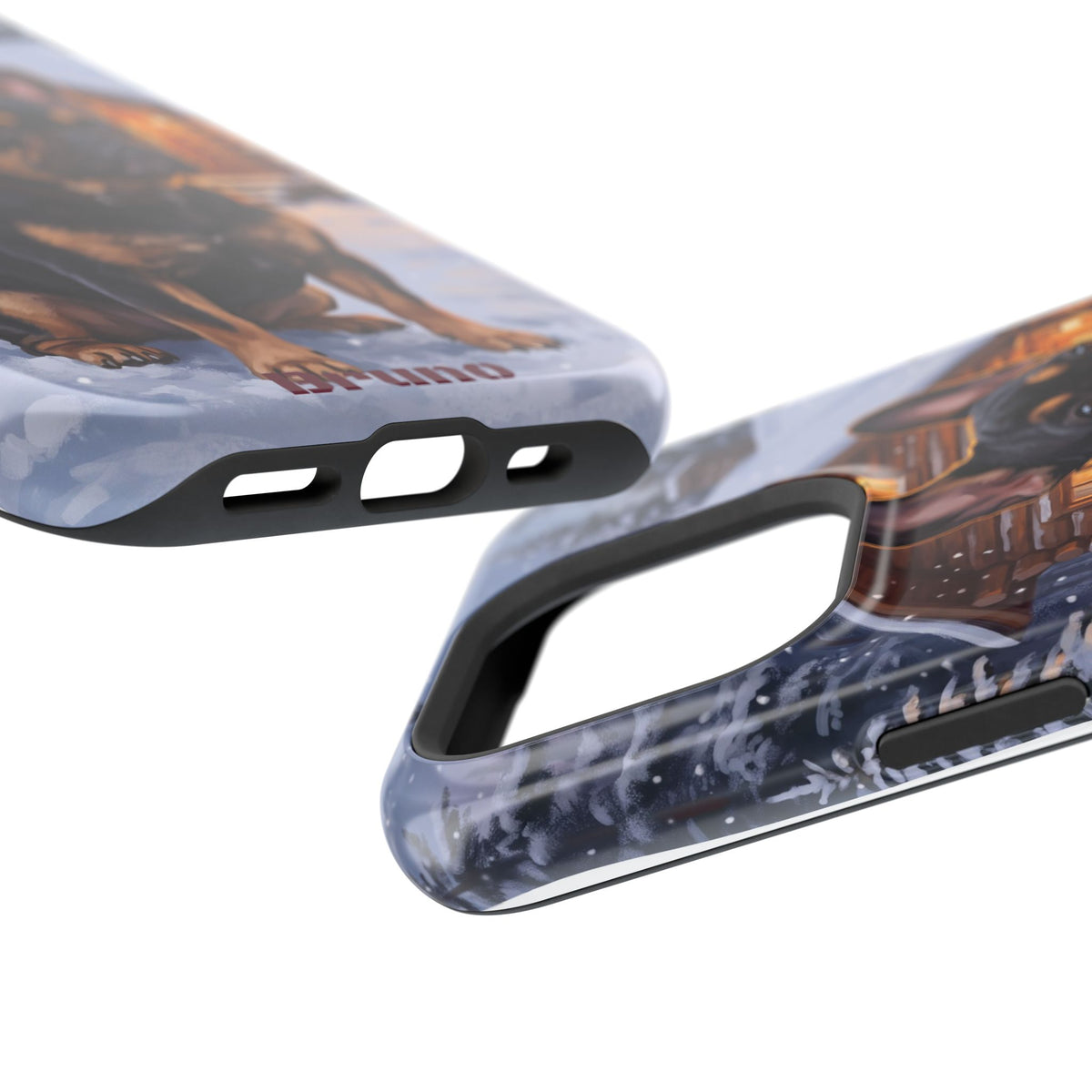Personalized French Bulldog Cozy Cabin Phone Case — Wireless Charging Cover