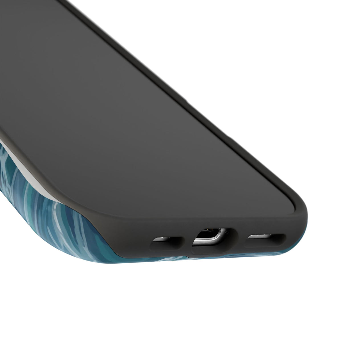 Personalized Ocean Wave Horse Phone Case — Tough Magnetic Case with Wireless Charging