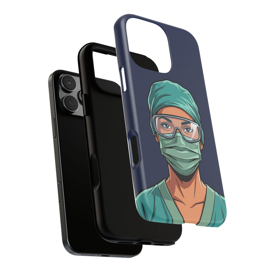 Nurse Illustrated Portrait Phone Case | iPhone & Samsung