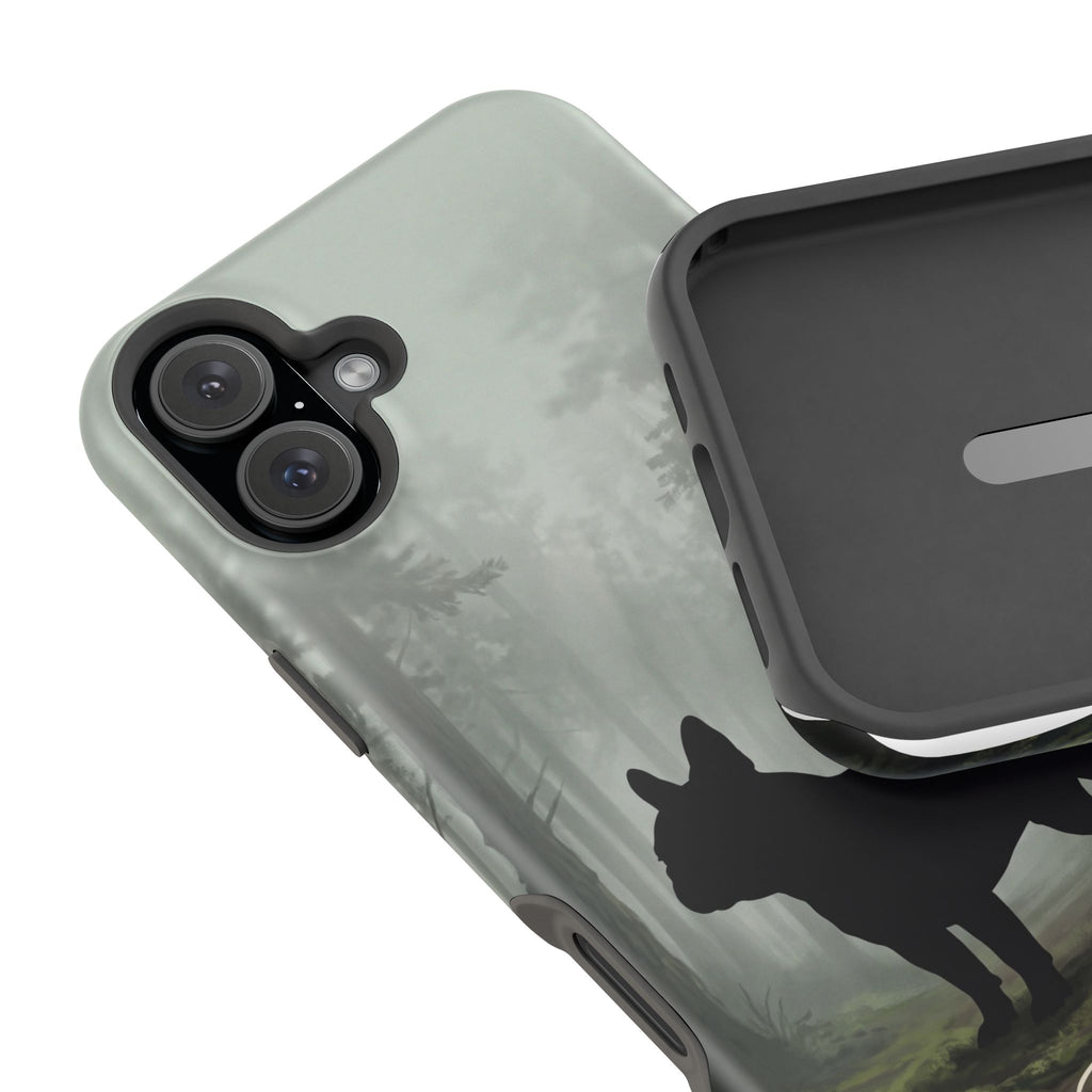 Personalized French Bulldog Misty Forest Phone Case — Wireless Charging Cover