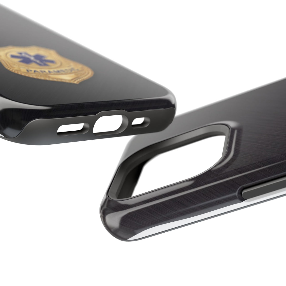 Gold Paramedic Badge Phone Case — Magnetic Wireless Charging Cover