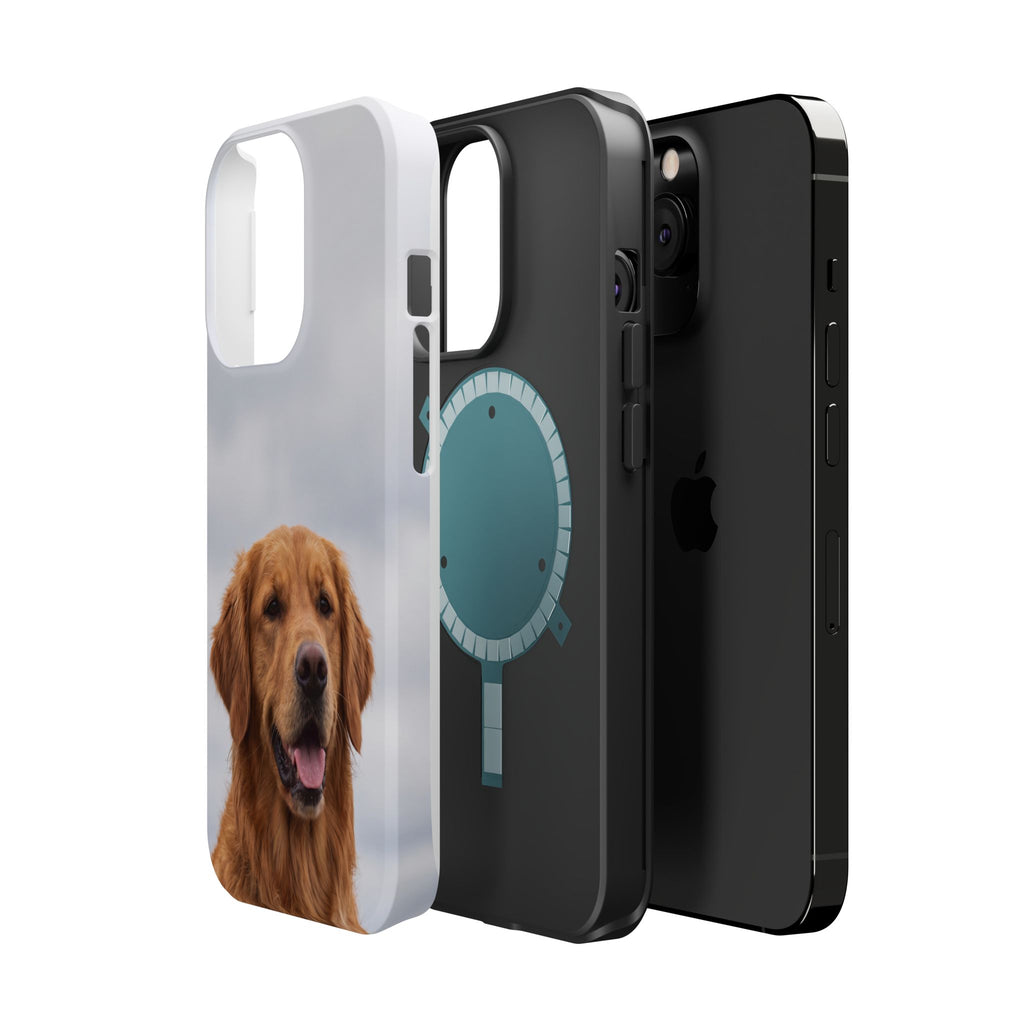 Golden Retriever Phone Case — Impact-Resistant Wireless Charging Cover