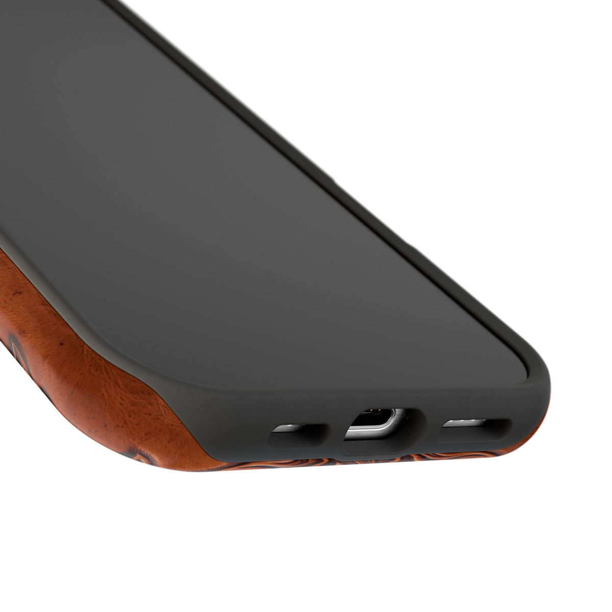 German Shepherd Phone Case | Western Tooled Art — Tough Magnetic Case with Wireless Charging