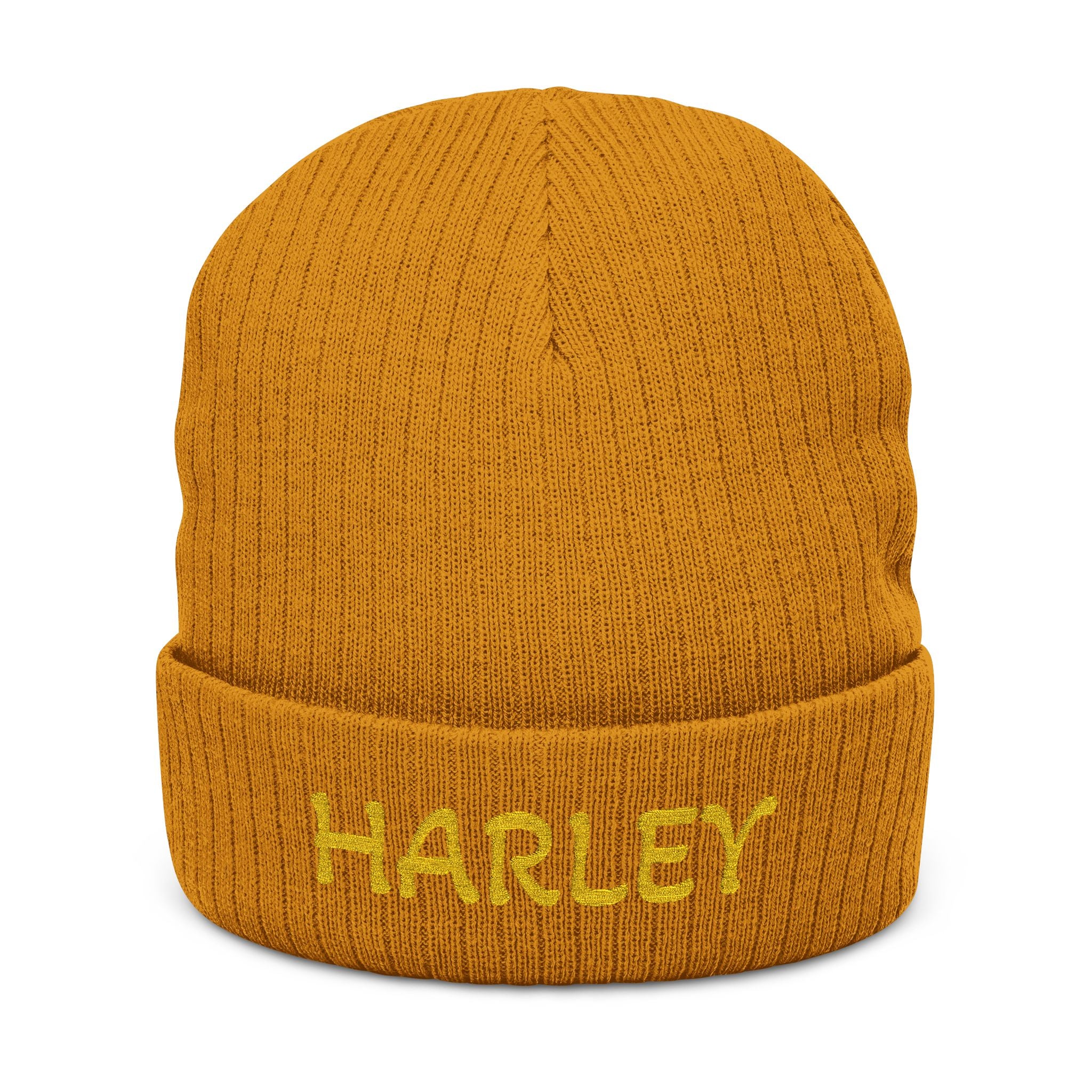 Personalized Name Embroidered Ribbed Knit Beanie