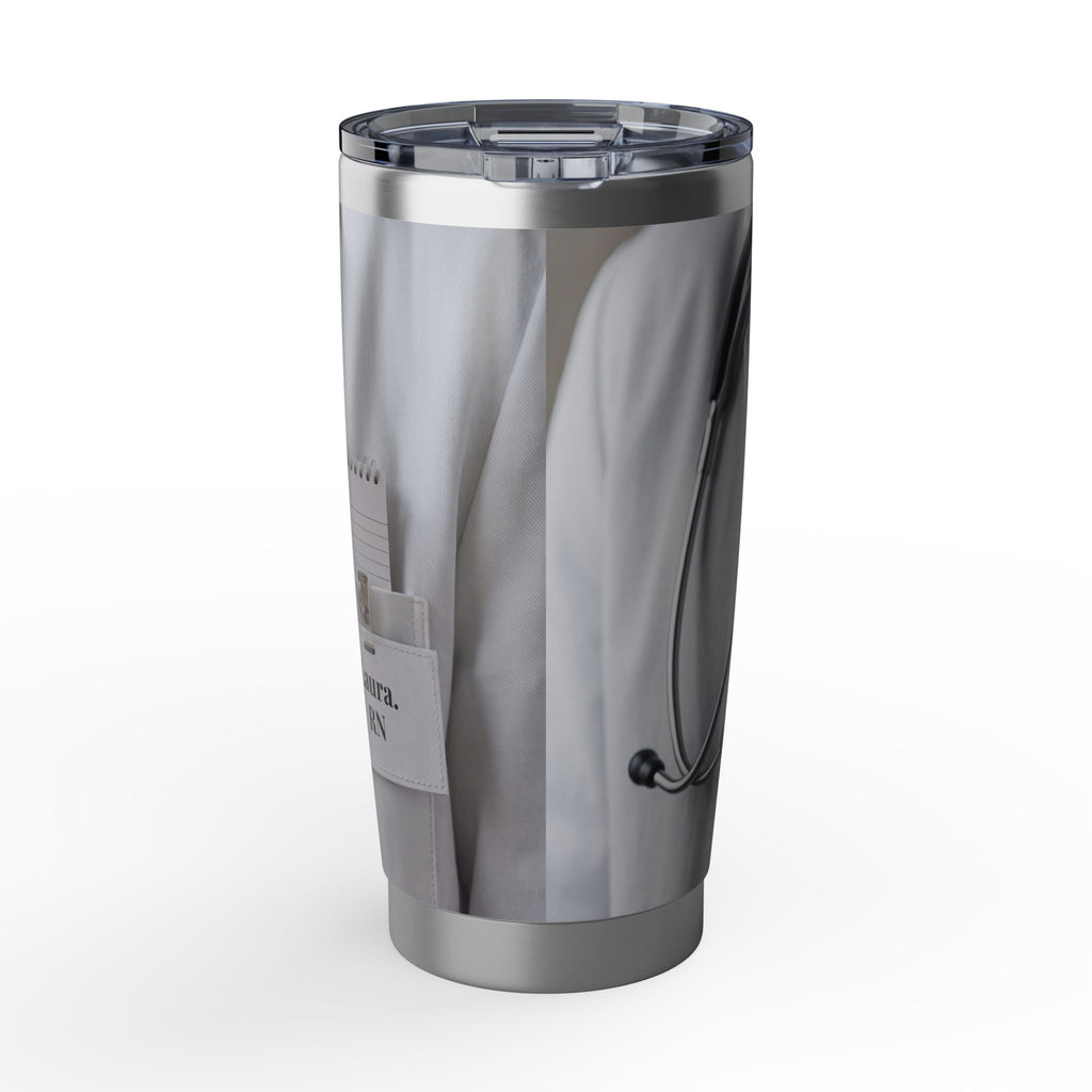 Personalized Doctor Stethoscope 20 oz Tumbler – Custom Name Medical Scrubs Travel Mug