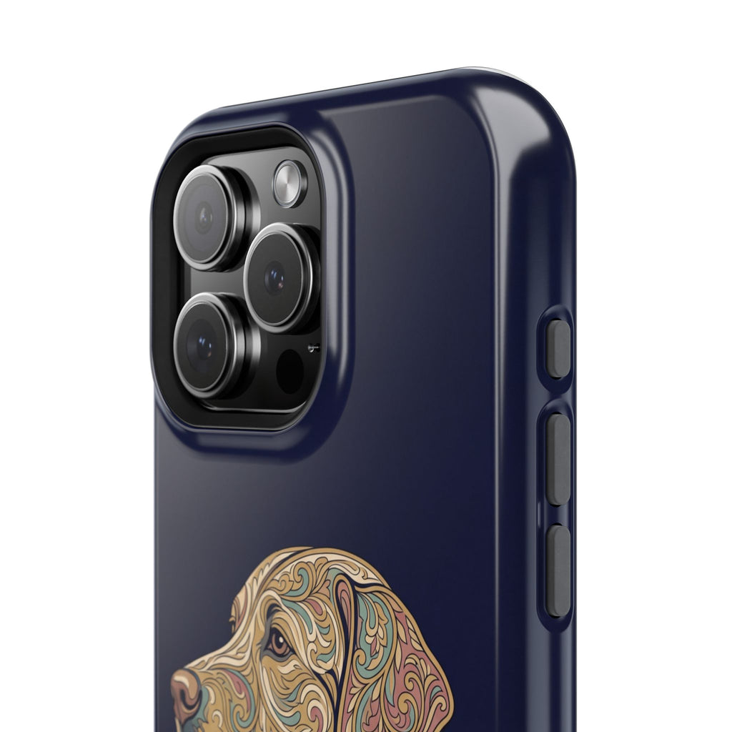 Paisley Labrador Phone Case — Tough Magnetic Case with Wireless Charging
