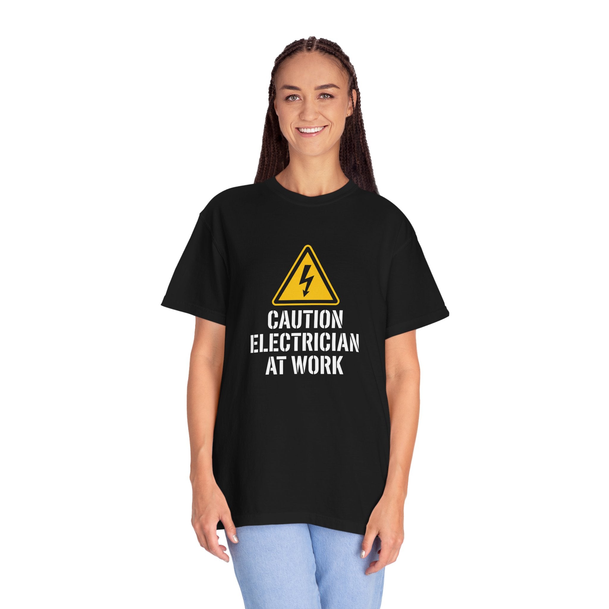 Caution Electrician At Work T-Shirt
