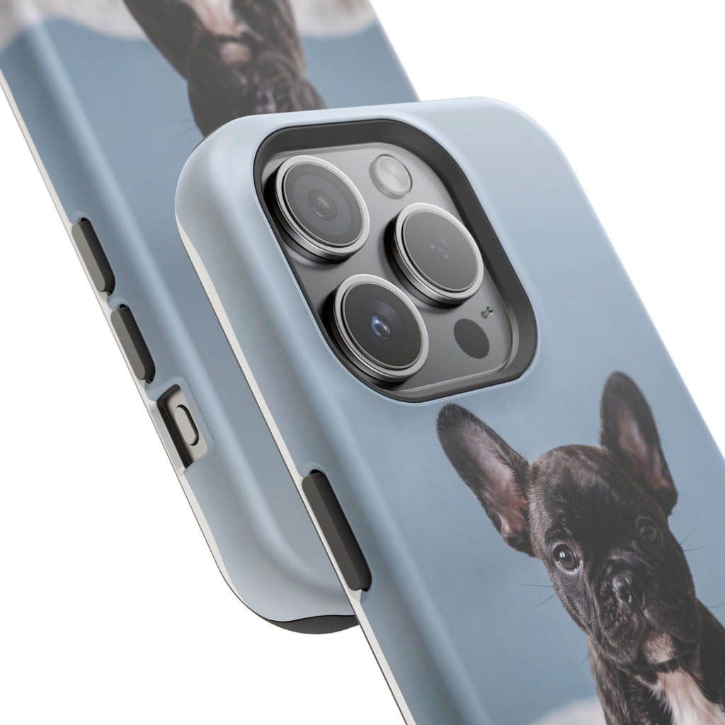 French Bulldog Puppy Phone Case — Impact-Resistant Wireless Charging Cover
