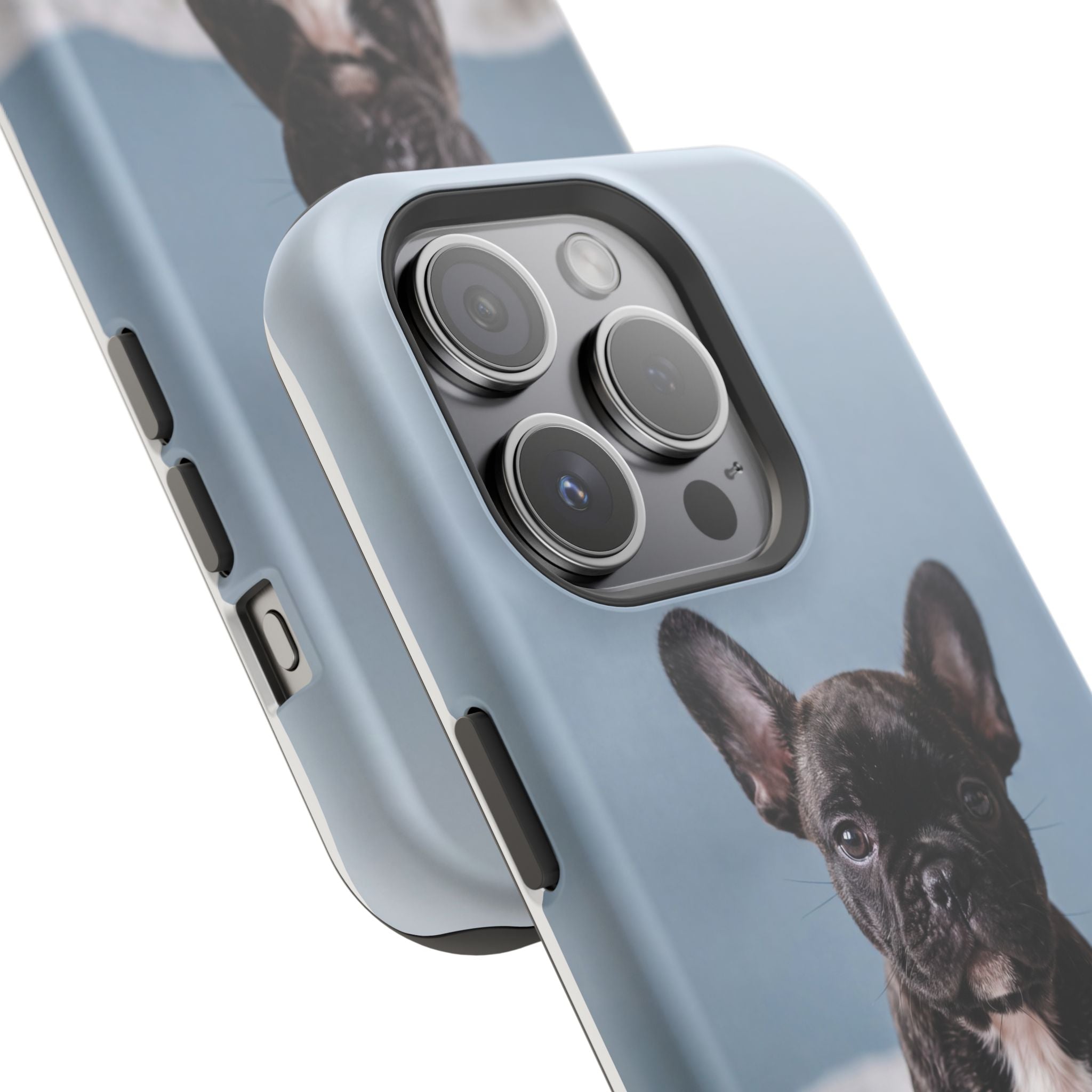 French Bulldog Puppy Phone Case — Impact-Resistant Wireless Charging Cover