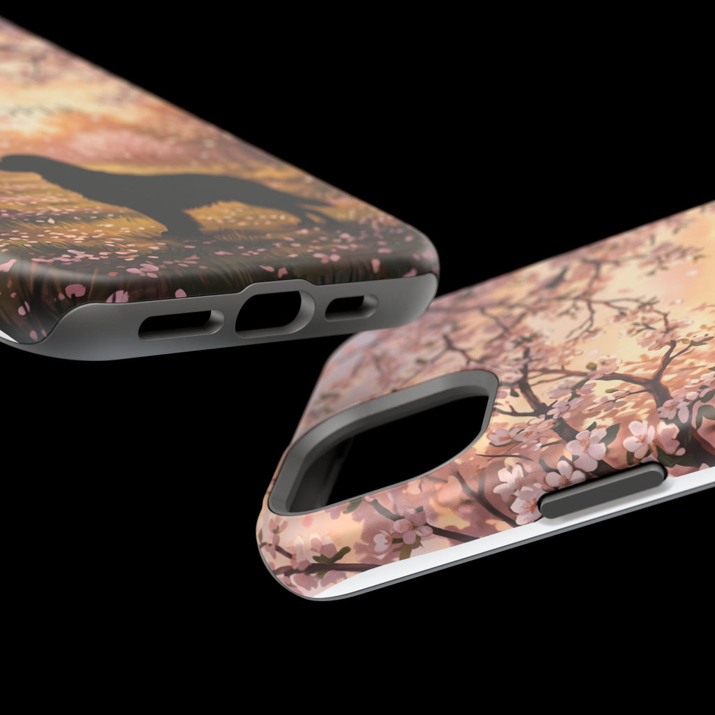Personalized Golden Retriever Autumn Forest Phone Case — Wireless Charging Cover
