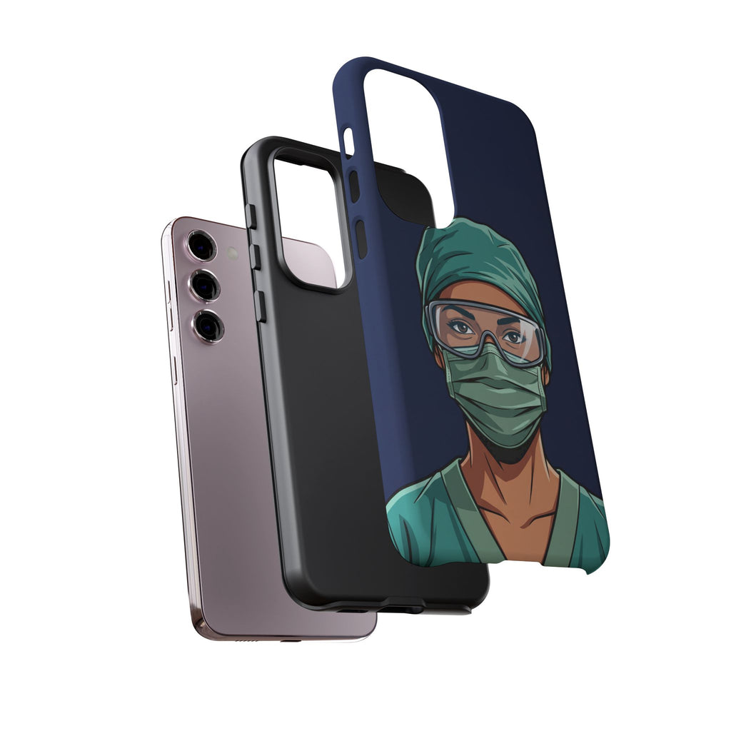 Nurse Illustrated Portrait Phone Case | iPhone & Samsung