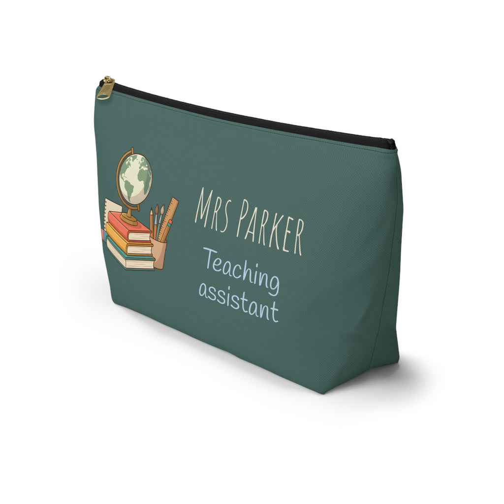 Personalized Teacher Gift Pouch – Custom Name Makeup Bag for Teachers