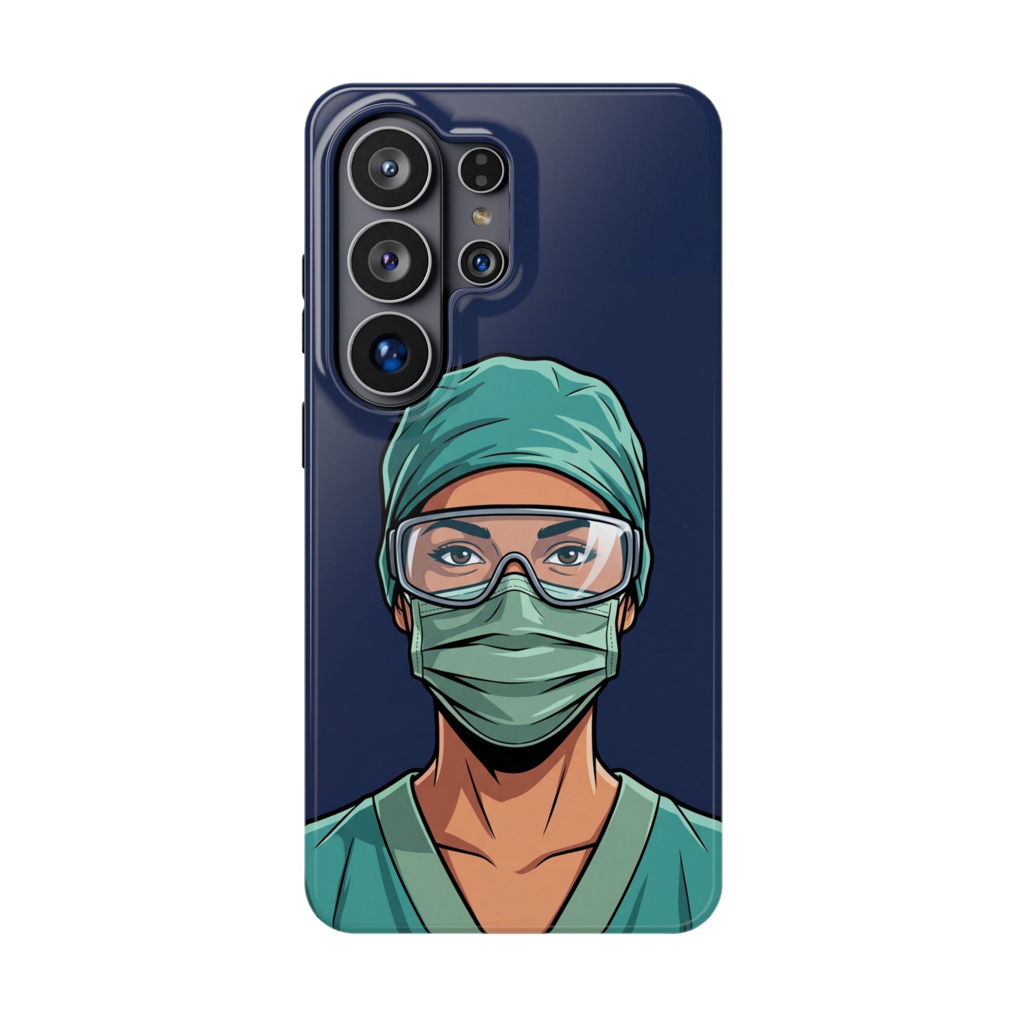 Bold Nurse Portrait Phone Case — Magnetic Wireless Charging Cover