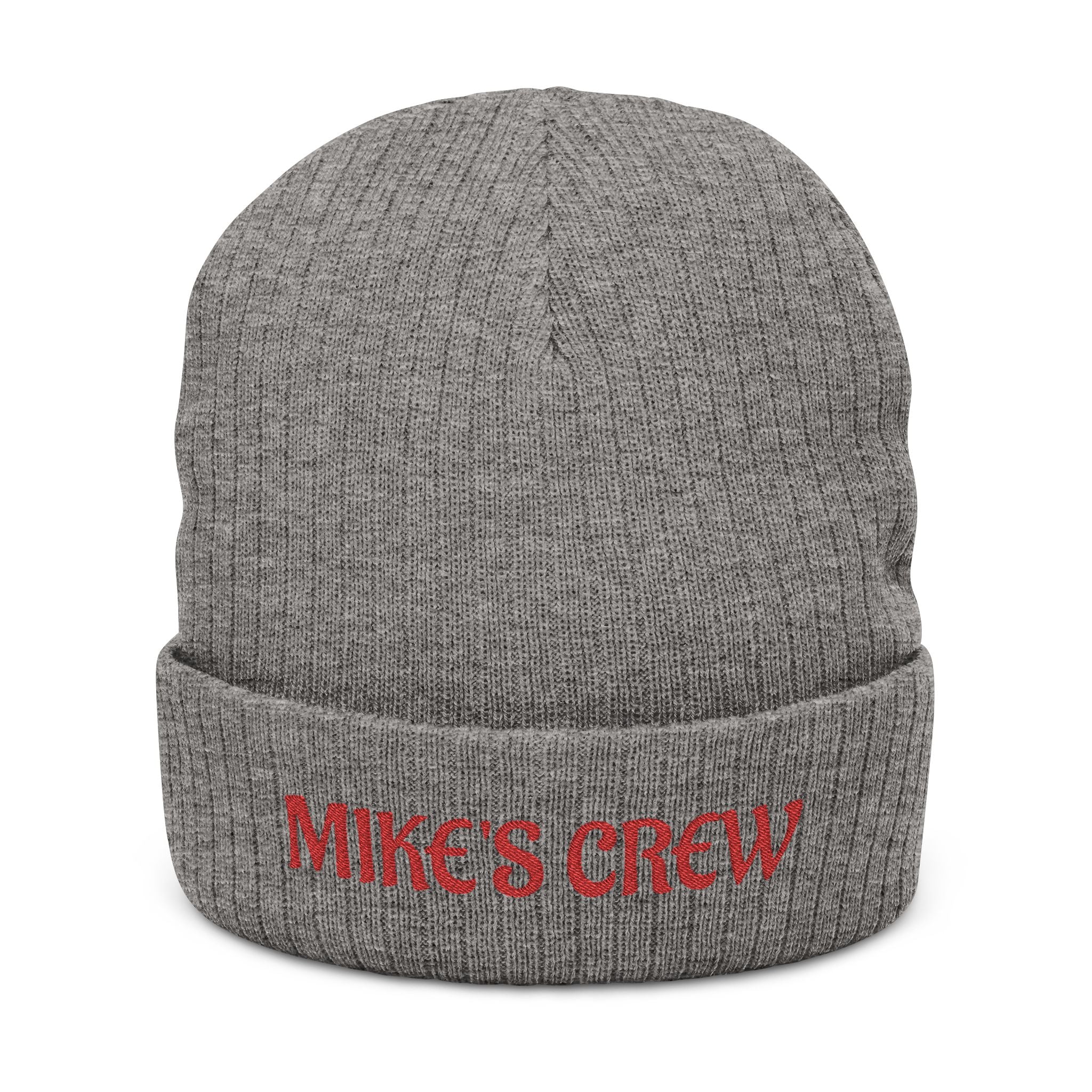 Electrician's Crew Personalized Embroidered Ribbed Knit Beanie