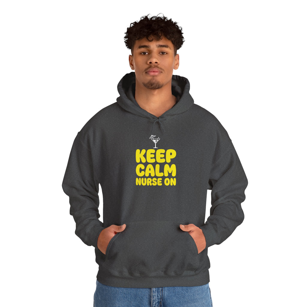 Keep Calm Nurse On Hoodie — Funny Nurse Graphic Pullover