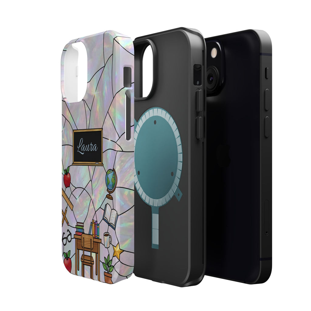 Personalized Teacher Phone Case — Impact-Resistant Wireless Charging Cover