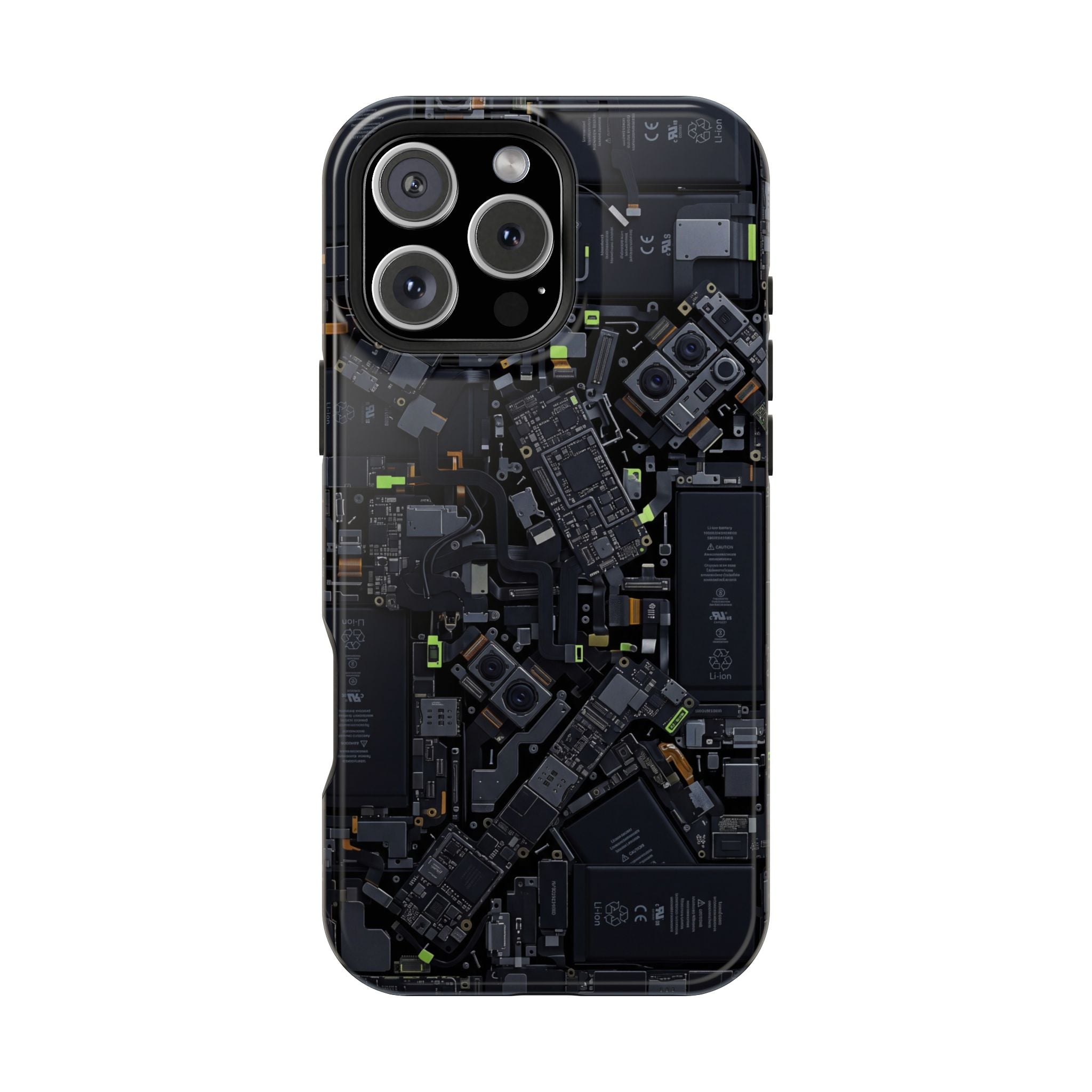 Circuit Core Phone Case — Motherboard Print Wireless Charging Cover